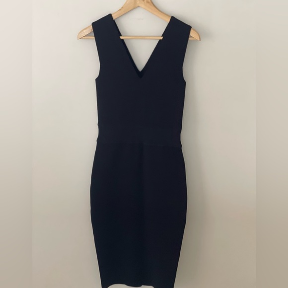 A.L.C Bandage V Neck Black Dress - Picture 10 of 10
